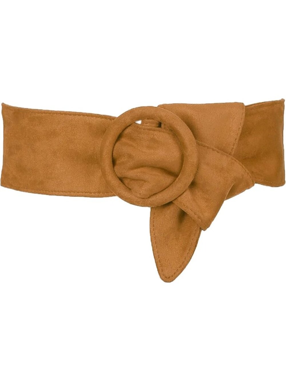 Vintage Wide Obi Waist Belt with Round Buckle - Cinch for Dresses & Outfits